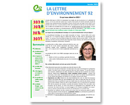 Read more about the article Lettre d’Environnement 92 Janvier 2021